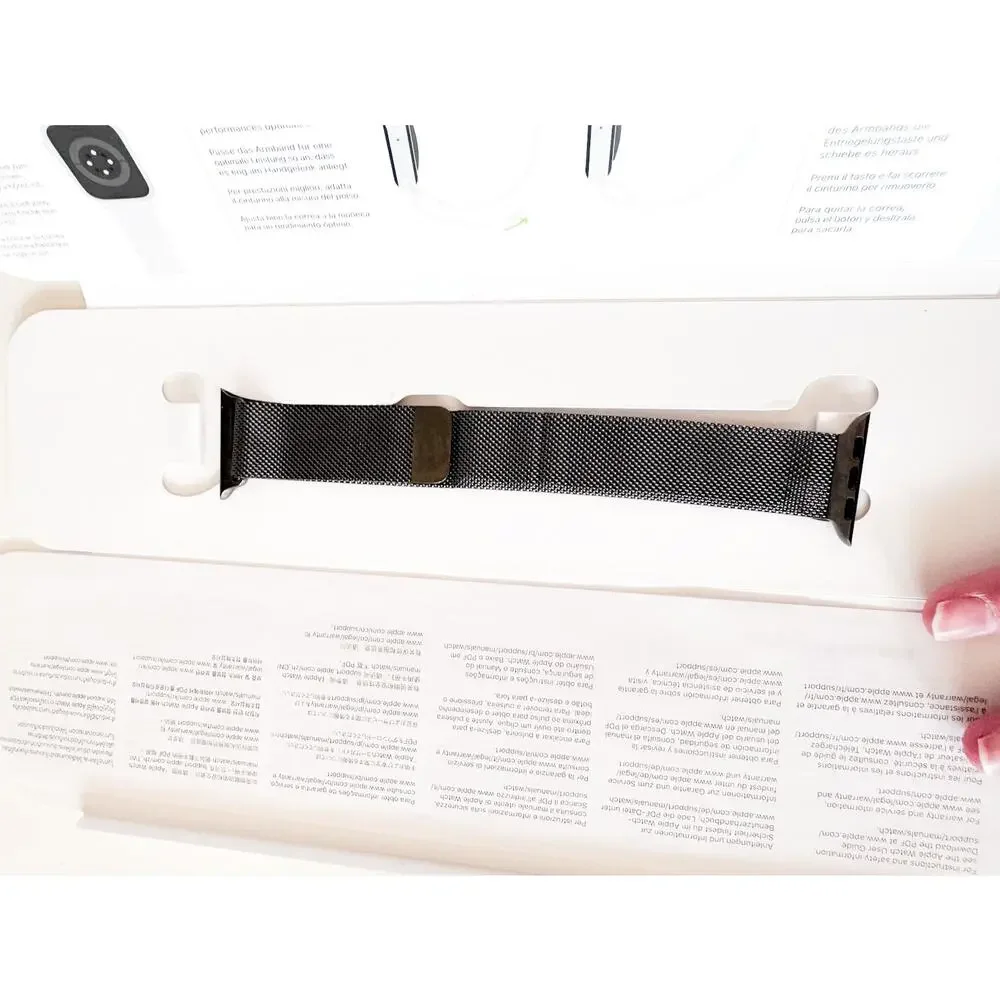 Apple Milanese Loop Watch Band in Space Grey Size 42 mm
